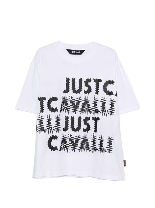 T-shirt uomo con stampa JUST CAVALLI | 80OAHT30CJ500003